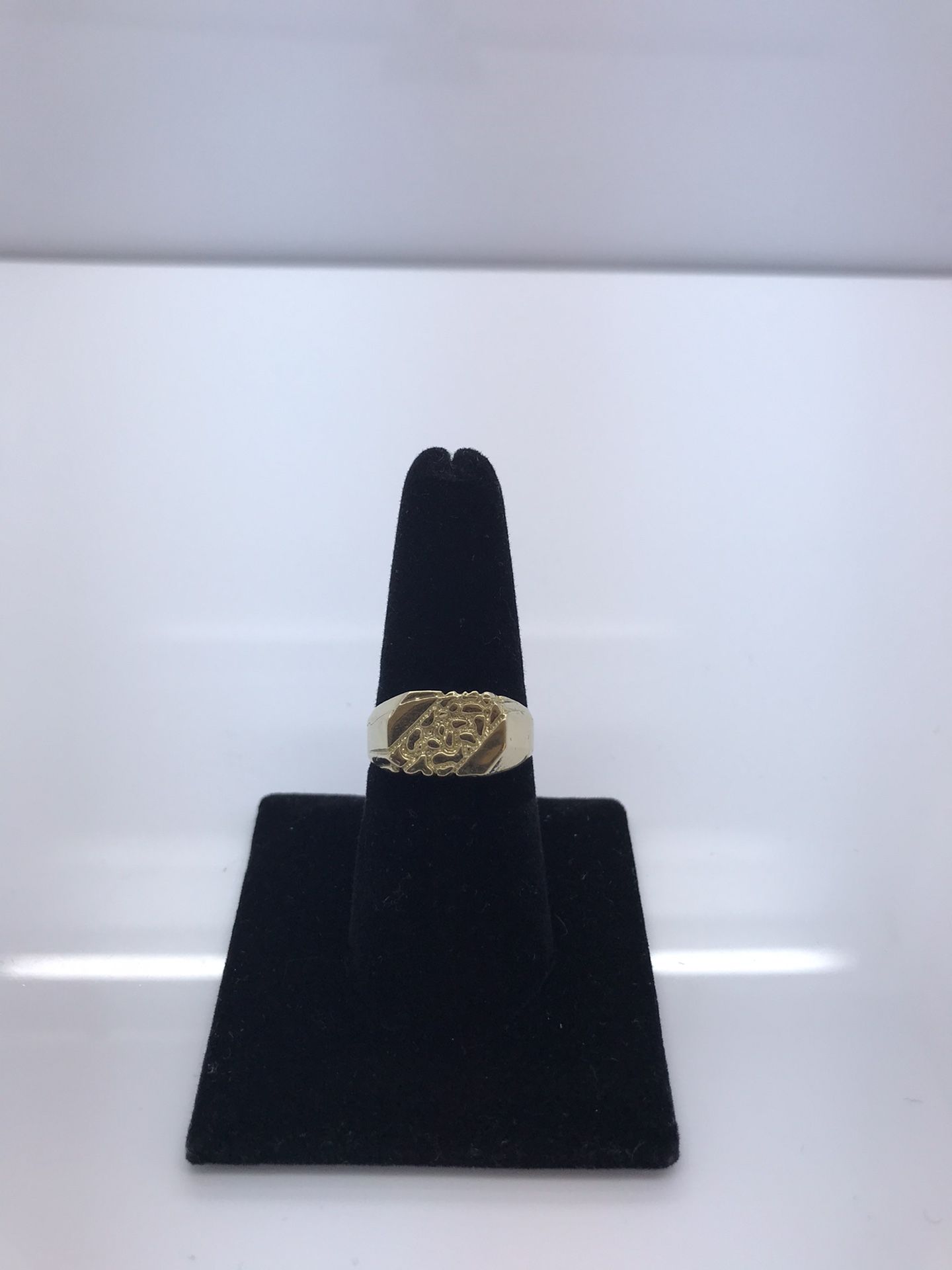 10k gold nugget ring new