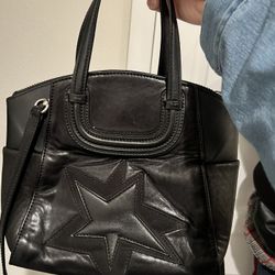 Neil Barrett Women Leather Black 2way Bag Made In Italy 