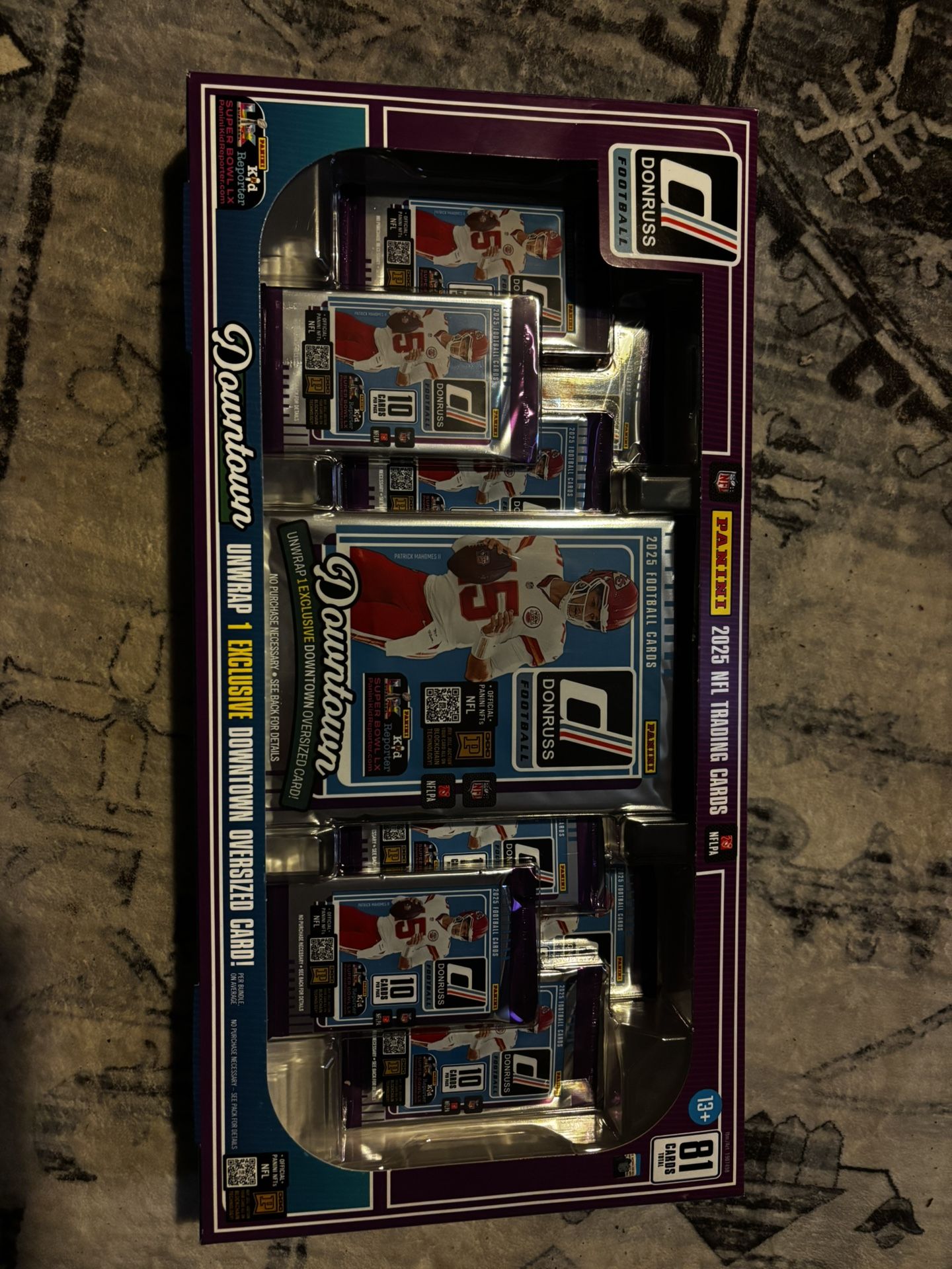 Limited Edition Downtown Panini 2025 NFL Trading Cards