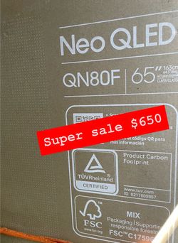 Samsung - 65” Class QN80F Series Neo QLED Mini LED 4K UHD SamsungVision AI Smart Tizen TV