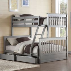 New Twin Over Full Bunkbed 