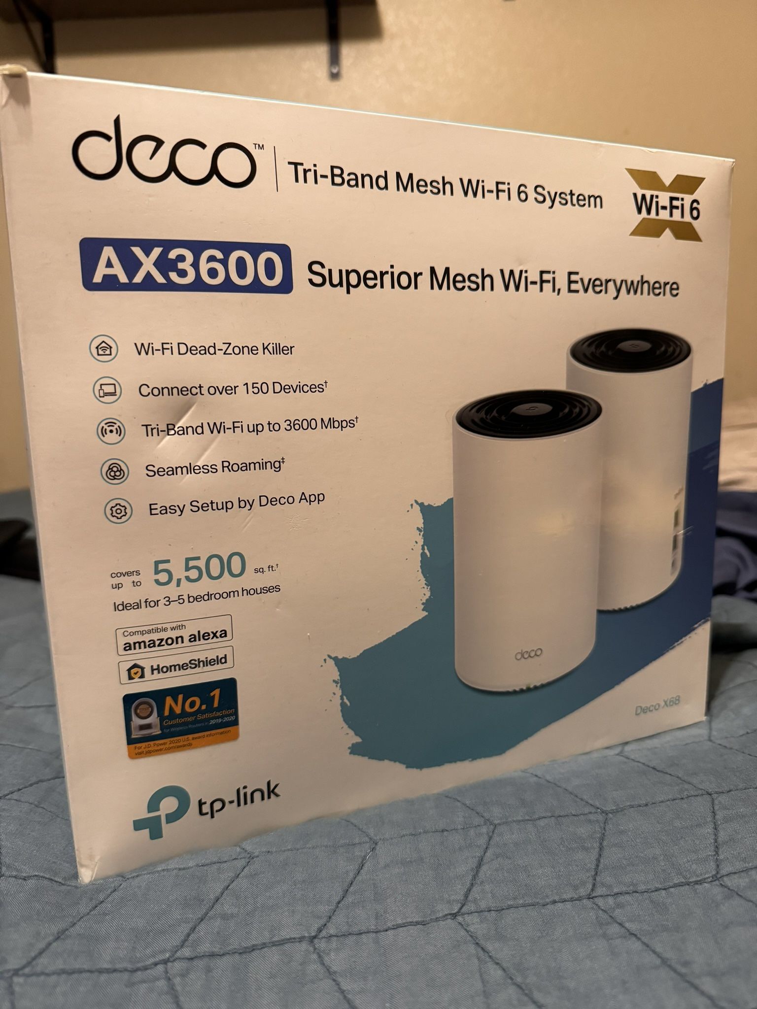 TP-Link Deco Tri Band Mesh Wifi 6 System (Deco X68)