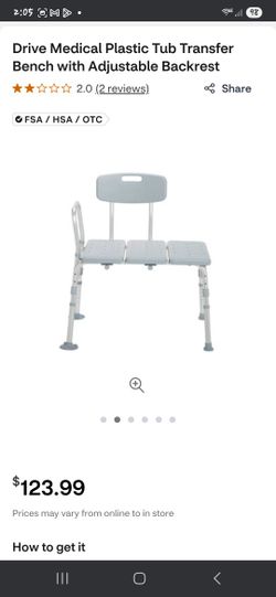 Plastic Tub Transfer Bench.. Silla Para Baño Adulto