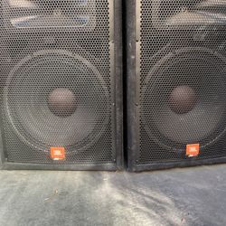 A Pair Of JBL 15 Inch Speakers