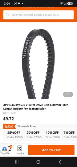 XPZ1340/3VX530 Rubber V-Belt Drive Belt