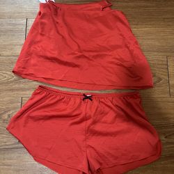 Brand New Auden Woman Red Satin Pajama Set Nighties Size L . Bought 20$ selling 5$