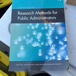Research Methods for Public Administration