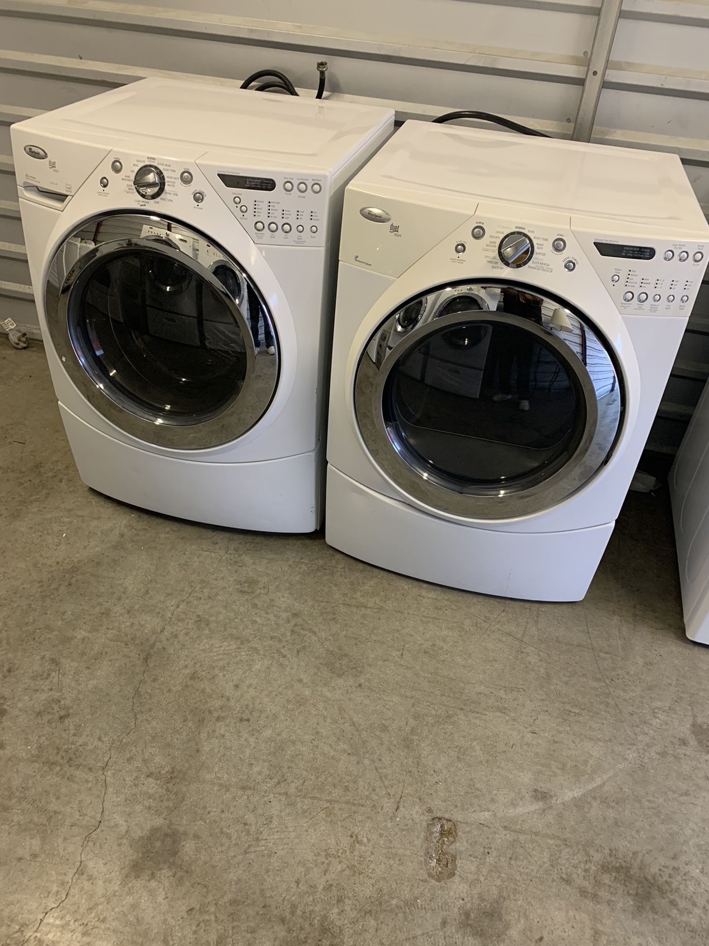 Front load whirlpool duet Washer and dryer