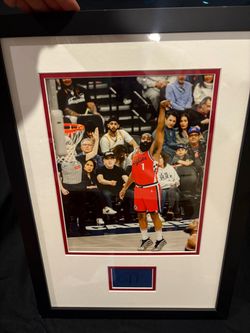 James Harden signed Framed Photo