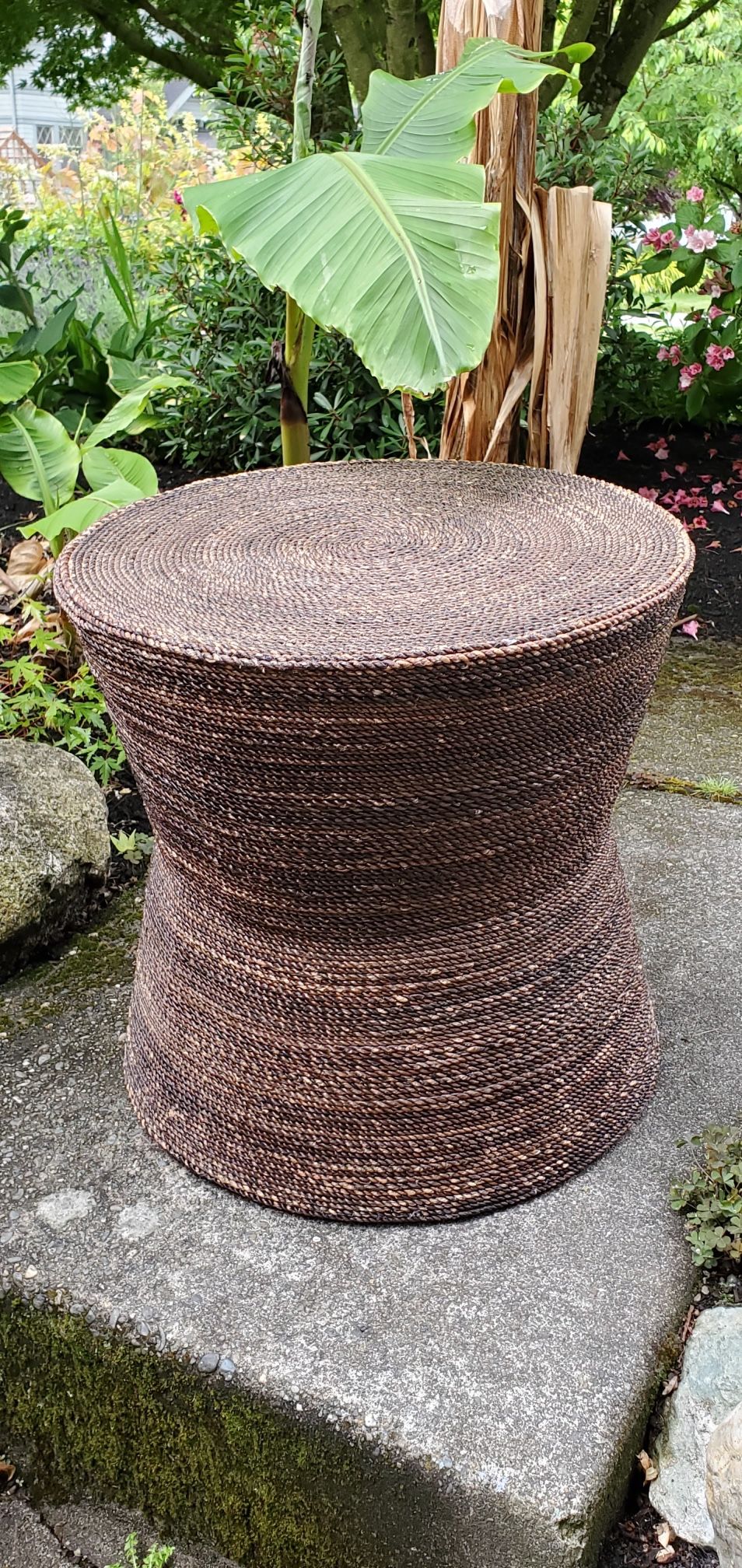 Crate & Barrel Abaca Ottoman