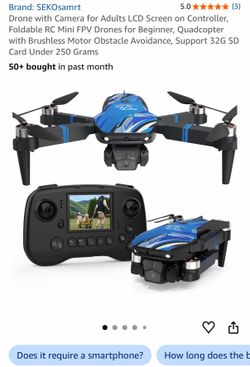 SEKOsamrt Mini Drone with Camera & LCD Remote – Brand New