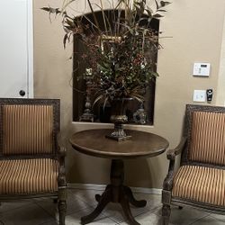 Accent Chairs With The Table 