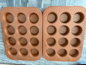 Set of two Copper Chef 👩‍🍳 Cupcake Pans