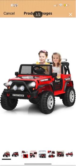 Electric ride on Jeep