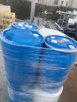 Blue Plastic Drums
