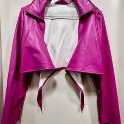 Long fringed leather top. Suitable for stage performances, parties, evening events, singers, dancers, and presenters. XS-S 。Lace-trimmed pants