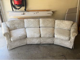 10-Ft Custom Down-Blend Sofa (Fedde Furniture / Hardwood Frame / Cloud Cushions)