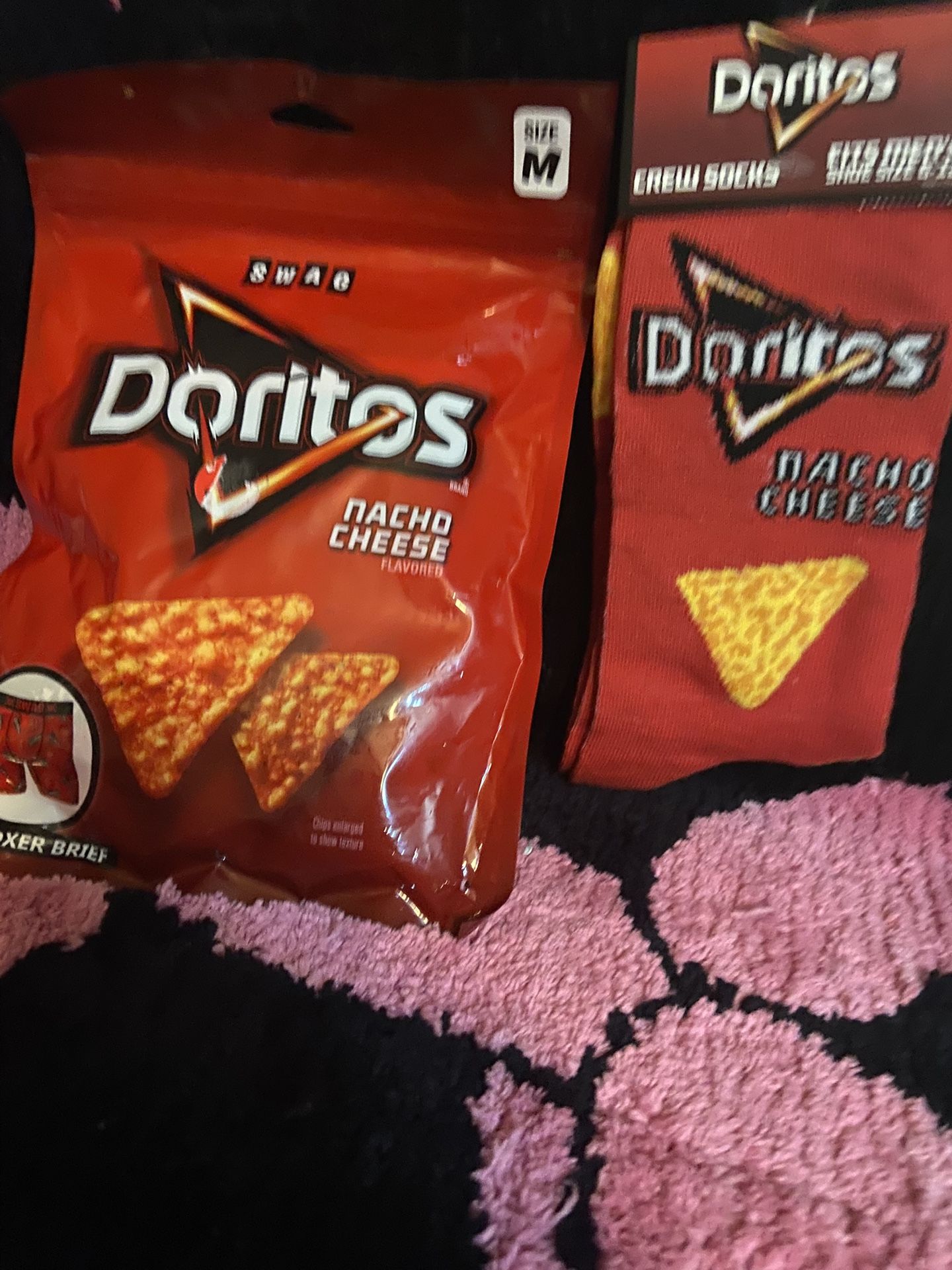 Brand new men’s boxers with socks Doritos Original