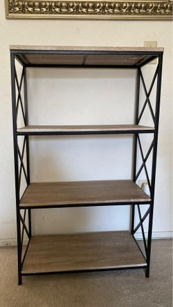 Slighrhly used Book Shelf H- 39 inches/ W 23 inches
