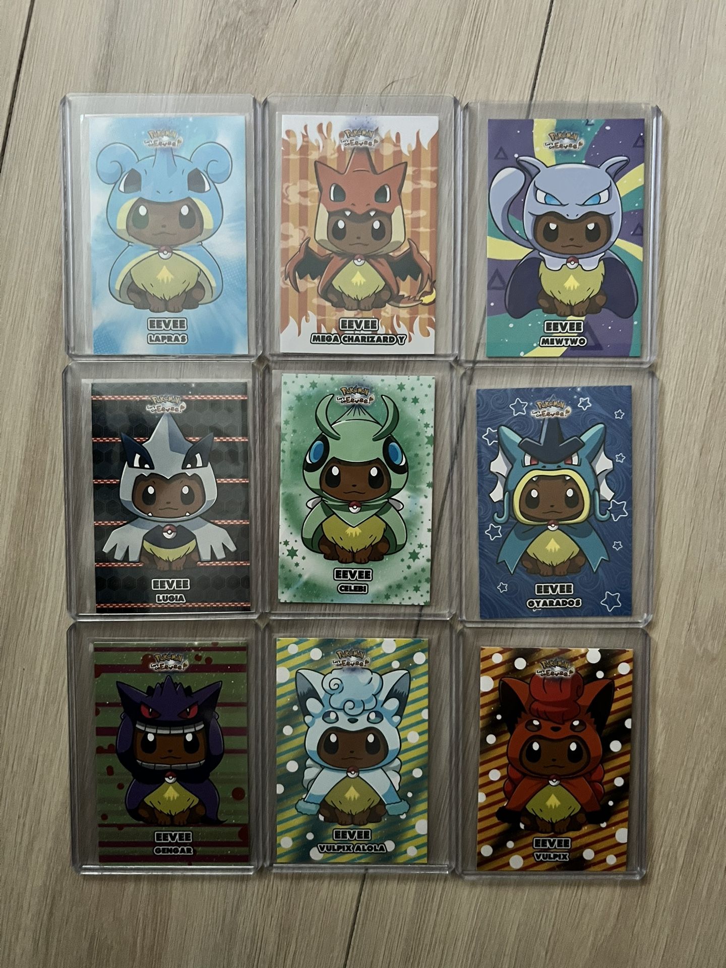 Pokemon Let’s Go Eevee Database Cards Full Set Of 9
