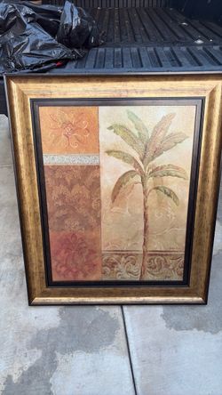 Framed Palm Tree Wall Art Print