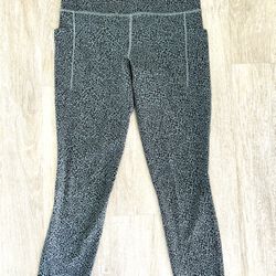 ATHLETA Salutation Stash II Textured Pocket 7/8 Tight 631936 Small — EUC