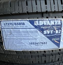 ADVANTA LT275/65R18 SVT-02 10 PLY (only 2)