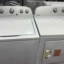 Whirlpool Top Load Washer & Electric Dryer Set