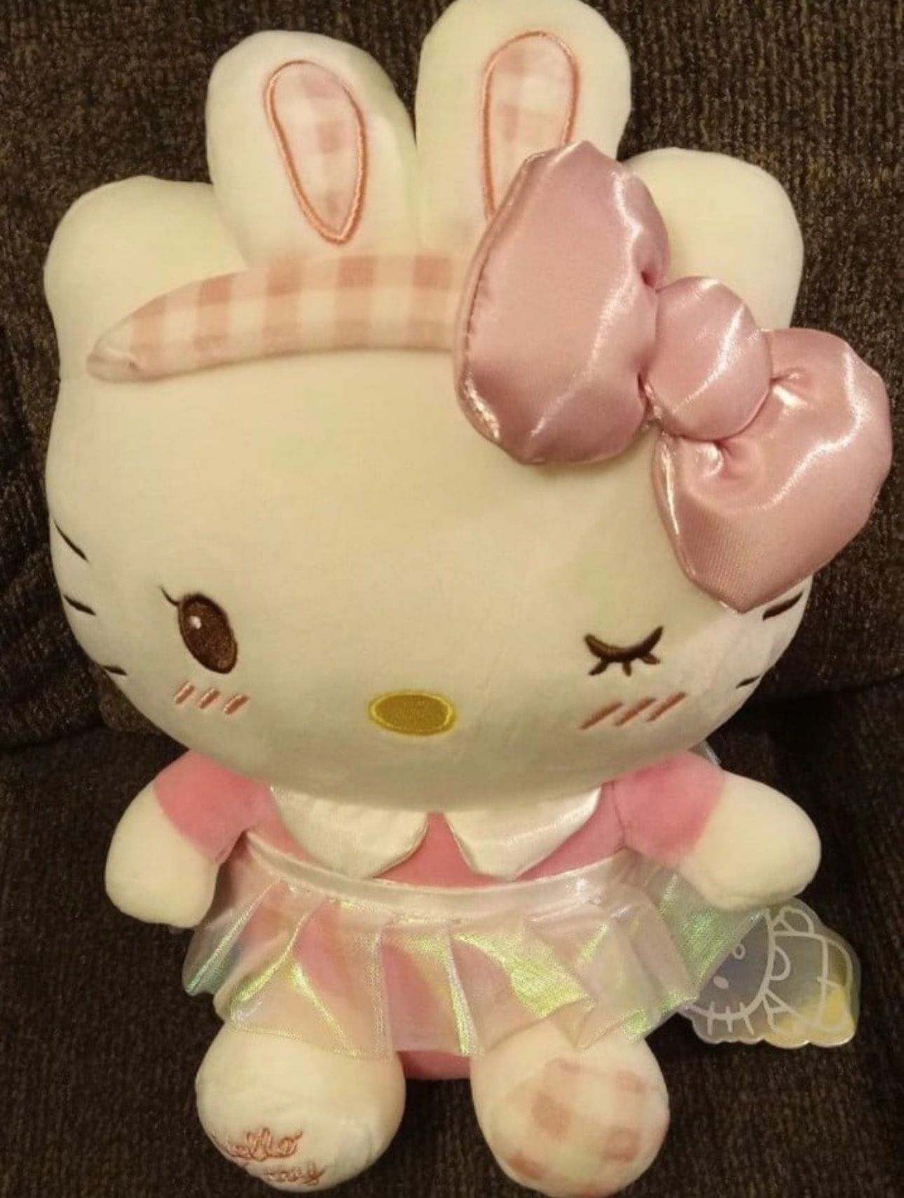 Hello Kitty Plush Easter Bunny Sanrio. New with tags. Very Cute! Pink Springtime