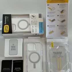 OtterBox-Symmetry Clear MagSafe Case for iPhone 16 Pro  Max + Premium Glass