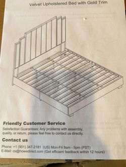 King Size Platform bed frame