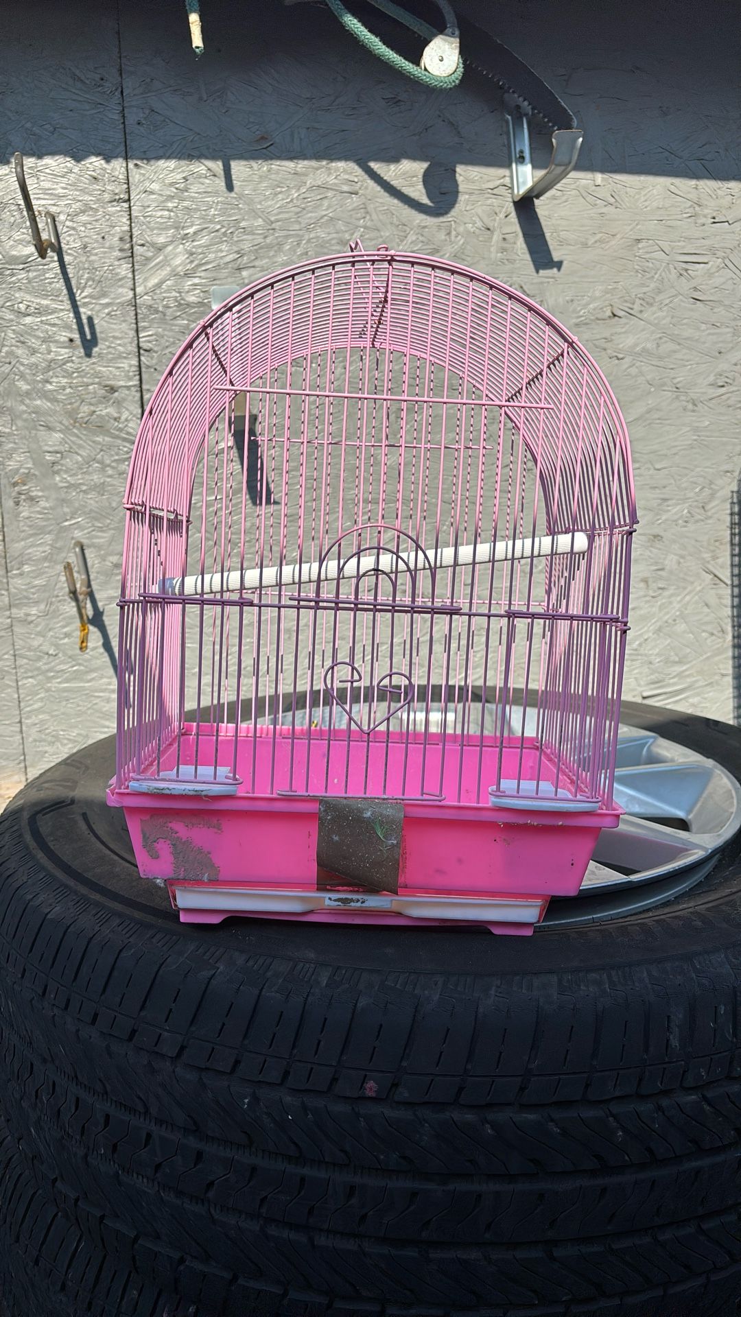 Small Pink Bird Cage