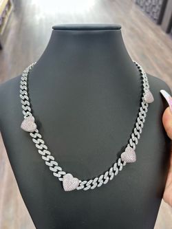 Heart CubanLink necklace
