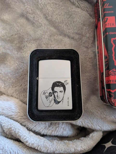 Brand New Elvis Presley Face/Guitar Logo Zippo