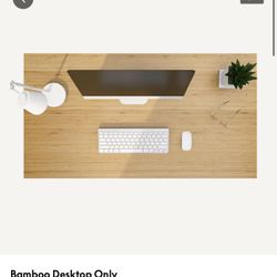 FlexiSpot Bamboo Desktop Only 60”x 30”