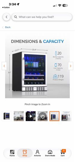 Premium 24 in. Dual Zone 20 Wine Bottles and 70 Cans Beverage and Wine Cooler w/ Customizable Shelves in Stainless Steel