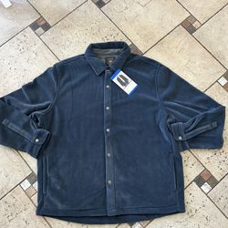 NWT Copper&Oak men’s premium shirt jacket dark blue Size L