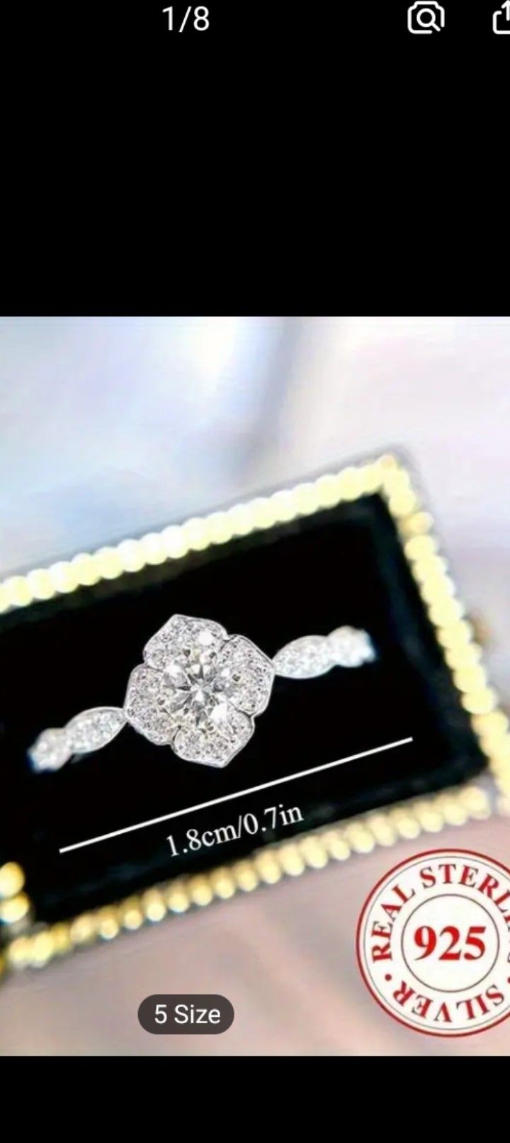 Sterling Silver Ring 925 New