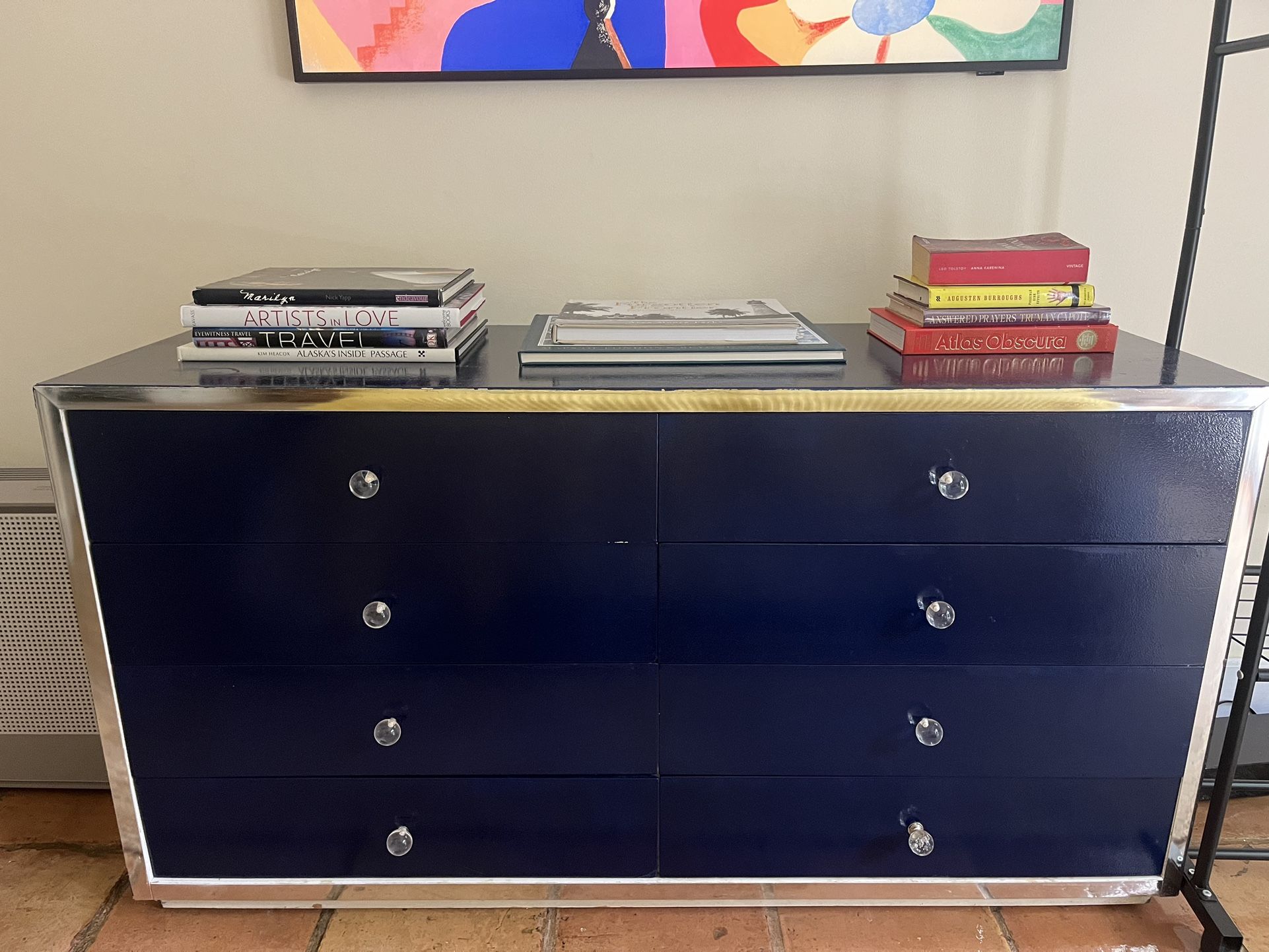 Exquisite Custom Navy Dresser