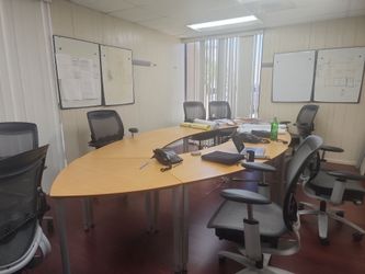 Conference room desk with 8 chairs