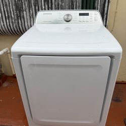 White Samsung Dryer 