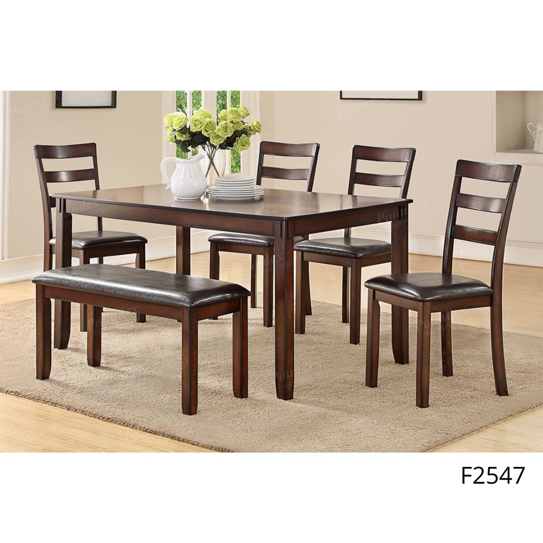 Dining Table + 4 Chairs & Bench