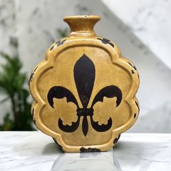 Hobby Lobby Marigold Fleur-de-lis vase