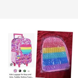 Girls Luggage With Backpack 