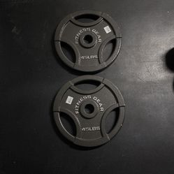 Fitness Gear 45Lb Metal Plates