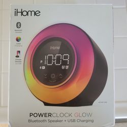IHOME POWER CLOCK GLOW Brand New