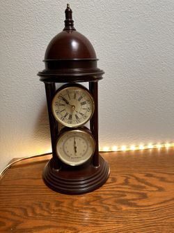 Bombay Baroque Clock & Thermometer