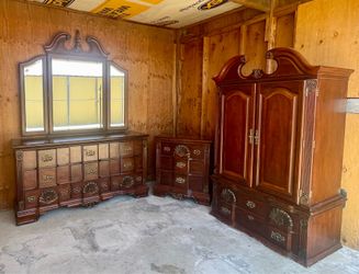 Solid wood Dresser, Wardrobe , & Nightstand
