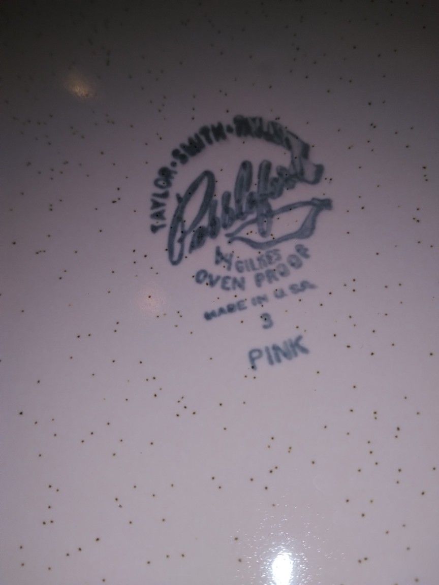 Pink Antique Dinner Dishes