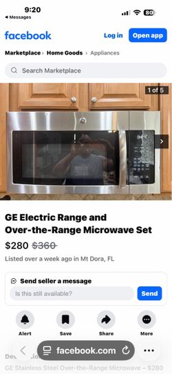 GE Stainless Steel Over-the-Range Microwave